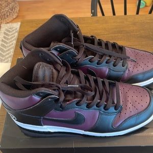 Nike Fragment Dunk High Wine/Black size 13
